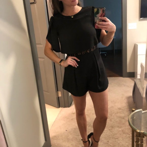 Little Black Romper with lace!! - Picture 2 of 4